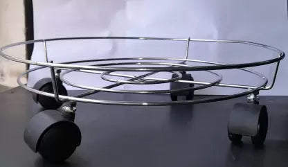 Plant Caddy Stand, Movable Flower Pot Tray, Stainless Steel Cylinder Trolley, Multipurpose Heavy Duty Stand with Wheels Plant Caddy Stand, Movable Flower Pot Tray, Stainless Steel Cylinder Trolley, Multipurpose Heavy Duty Stand with Wheels